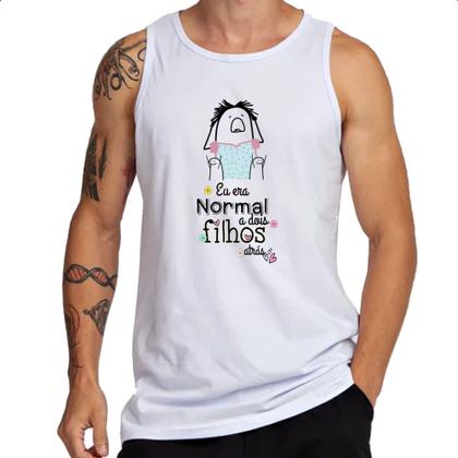 Imagem de Camiseta Regata Dias das mae Flork normal a dois filhos atras
