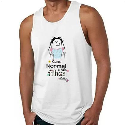 Imagem de Camiseta Regata Dias das mae Flork normal a dois filhos atras