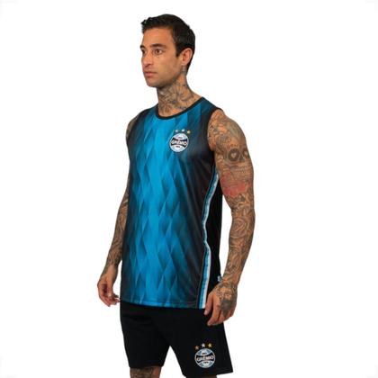 Imagem de Camiseta Regata Grêmio Oficial Masculina Esportiva Sublimada