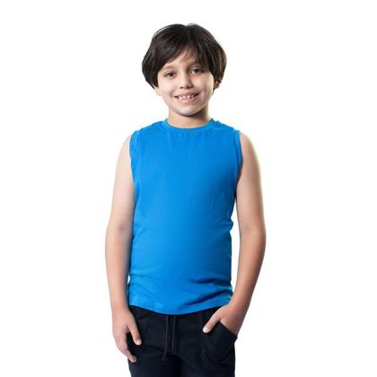 Imagem de Camiseta Regata Infantil Menino Algodão Kit com 4