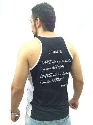 Imagem de Camiseta Regata Kung Fu Bruce Lee - Preto/Branco - Toriuk