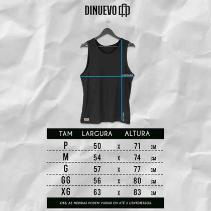 Imagem de Camiseta Regata Masculina Dry Fit Esportiva Azul Marinho