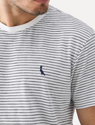 Imagem de Camiseta Reserva Masculina Regular Blue Listrado Branca