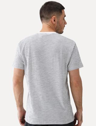 Imagem de Camiseta Reserva Masculina Regular Blue Listrado Branca