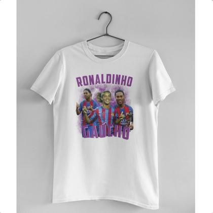 Imagem de Camiseta Ronaldinho Gaucho Bruxo Futebol 100% Algodão Premiun