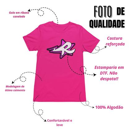 Imagem de  Camiseta Rosa Emilly vick Novo Elemento  Dos Rosas estrela Youtube