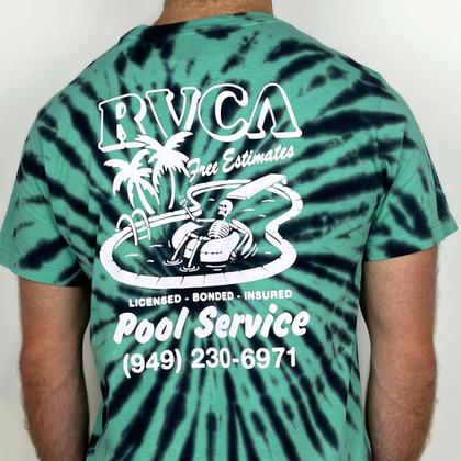 Imagem de Camiseta Rvca Pool Service Tie Dye Verde