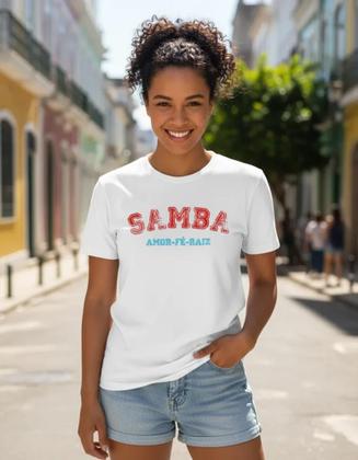 Imagem de Camiseta Samba Amor Fé Raiz Pagode Masculina