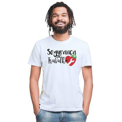 Imagem de Camiseta Segurança Do Trabalho Camisa Personalizada Blusa Adulto Algodão com Poliéster