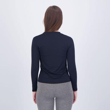 Camiseta Selene Manga Longa Proteção UV50+ Feminina Preta - Camisa e ...