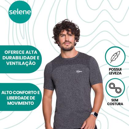 Imagem de Camiseta Sem Costura Masculino Sport Fitness Academia Selene