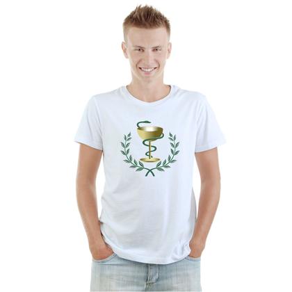 Imagem de Camiseta Símbolo Farmácia Camisa Personalizada Blusa Adulto Algodão com Poliéster