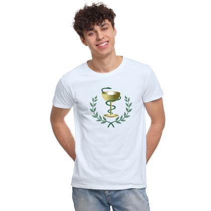 Imagem de Camiseta Símbolo Farmácia Camisa Personalizada Blusa Adulto Algodão com Poliéster