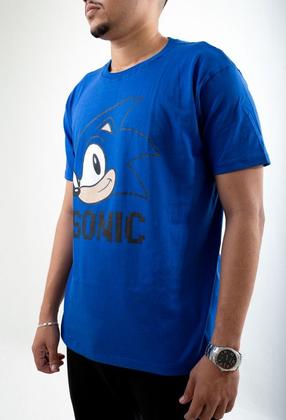 Imagem de Camiseta Sonic Azul Adulto