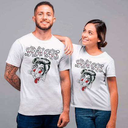 Imagem de Camiseta Stray cats, rock anos 80, masculino, feminino