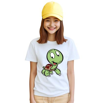 Imagem de Camiseta Tartaruga Tartaruguinha Camisa Personalizada Blusa Infantil e Juvenil Algodão com Poliéster