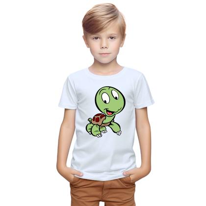 Imagem de Camiseta Tartaruga Tartaruguinha Camisa Personalizada Blusa Infantil e Juvenil Algodão com Poliéster