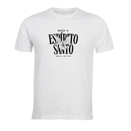 Imagem de Camiseta tendência masculina Deixa o Espírito Santo manga curta