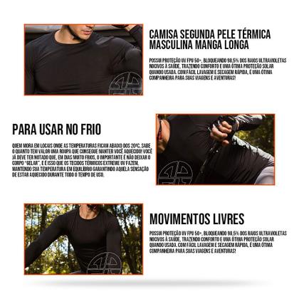 Imagem de Camiseta Térmica Segunda Pele AD Store Dry Fit Camuflado Bope