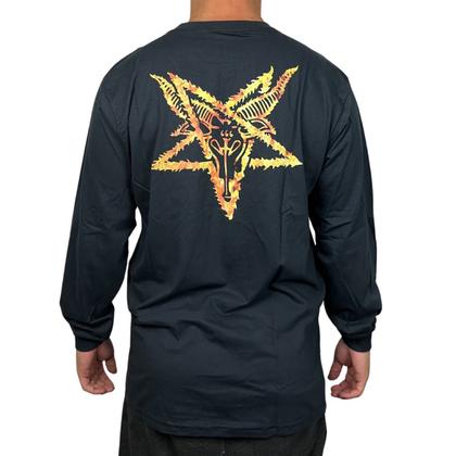 Imagem de Camiseta Thrasher Skategoat Inferno Ls Preto