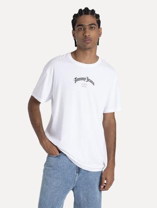 Imagem de Camiseta Tommy Jeans Masculina Regular Grunge Arch Branca