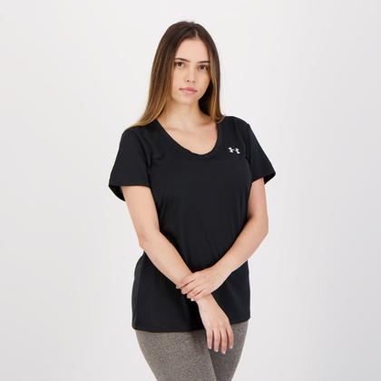 Imagem de Camiseta Under Armour Tech SSV Solid Feminina Pret