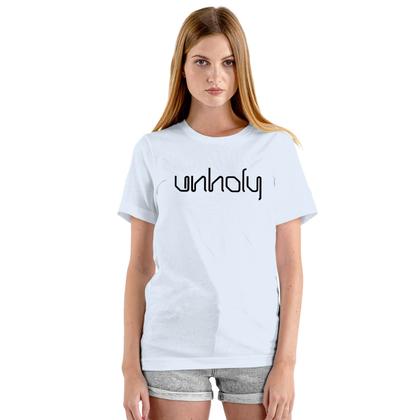 Imagem de Camiseta Unholy Profano Profana Camisa Personalizada Blusa Adulto Algodão com Poliéster