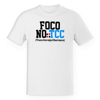 Imagem de Camiseta Unissex Foco no TCC - Truco Cerveja Churrasco