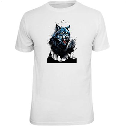 Imagem de Camiseta Unissex Lobo arte psicodelica