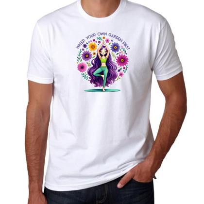 Imagem de Camiseta Unissex Namaste Yoga Girl Flowers