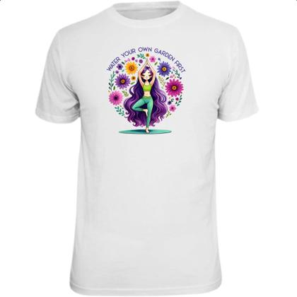Imagem de Camiseta Unissex Namaste Yoga Girl Flowers