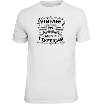 Imagem de Camiseta Unissex Vintage idade perfeicao 1991