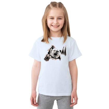 Imagem de Camiseta Urso Attack Camisa Personalizada Blusa Infantil e Juvenil Algodão com Poliéster