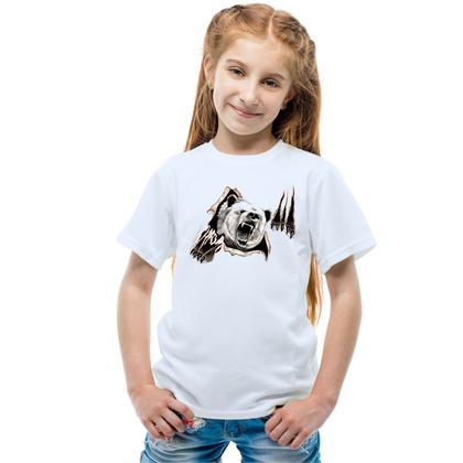 Imagem de Camiseta Urso Attack Camisa Personalizada Blusa Infantil e Juvenil Algodão com Poliéster