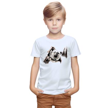 Imagem de Camiseta Urso Attack Camisa Personalizada Blusa Infantil e Juvenil Algodão com Poliéster