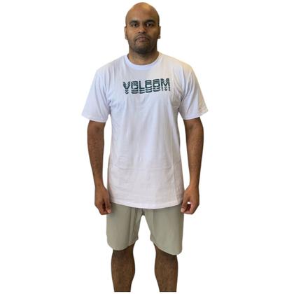 Imagem de Camiseta Volcom Mc Cement Original Silk Frente E Costas