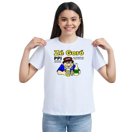 Imagem de Camiseta Zé Goró Bebum Bêbado Camisa Personalizada Blusa Adulto Algodão com Poliéster
