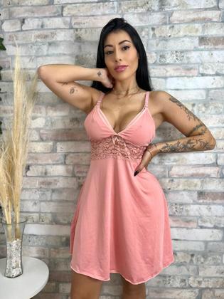 Imagem de Camisola Amamentação com Detalhe em Renda Pós-parto Conforto.