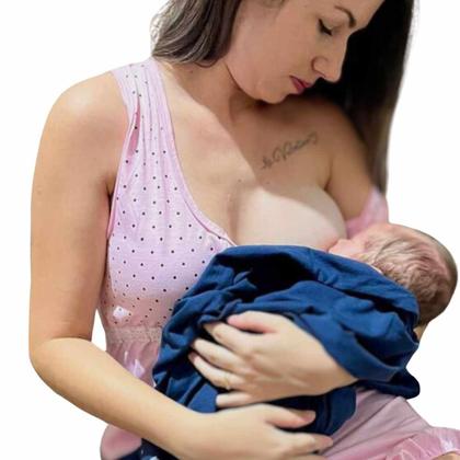 Imagem de Camisola amamentacão, pós-parto, maternidade