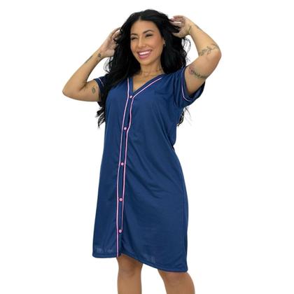 Imagem de Camisola Americana Botões Sutiã Amamentação Calcinha Pós Parto - c17 ELIANA + JOLIE