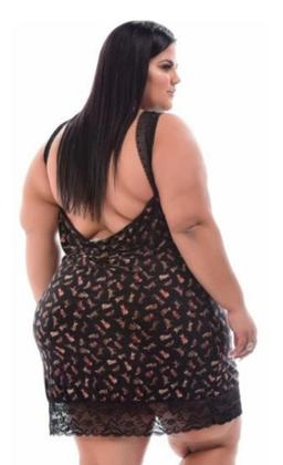 Imagem de Camisola Com Detalhe Renda Plus Size  