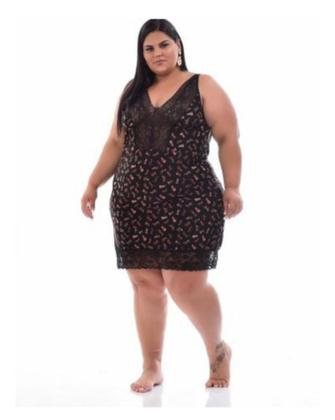 Imagem de Camisola Com Detalhe Renda Plus Size  