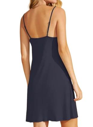 Imagem de Camisola Curta Recco 17947 Feminina Alças Finas Stretch Viscose T. 42/48