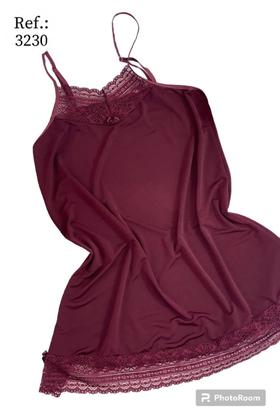 Imagem de Camisola em Liganete com Rendinha no Colo e na Barra - Bernadette Modas