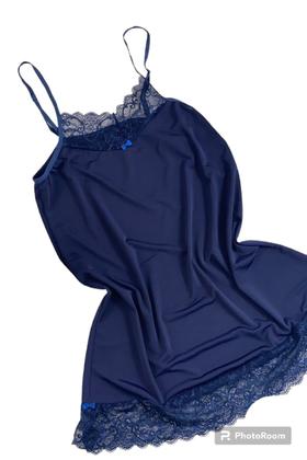 Imagem de Camisola em Liganete com Rendinha no Colo e na Barra - Bernadette Modas