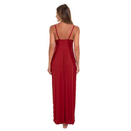 Imagem de Camisola Longa Com Renda Liganete Sepie 2095 Rubi