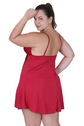 Imagem de Camisola Plus Size Detalhe Renda Macia - c2 BIA