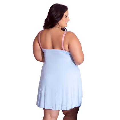 Imagem de Camisola Plus Size Romantic Sexy Tamanho Grande Confortável Charmosa