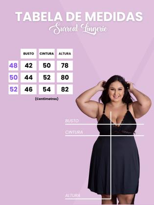 Imagem de Camisola Plus Size Romantic Sexy Tamanho Grande Confortável Charmosa