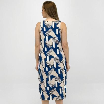 Imagem de Camisola Pzama Midi Regata Estampada Feminino